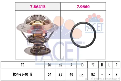 FACET 7.8641 Termostat XS6E8575AE