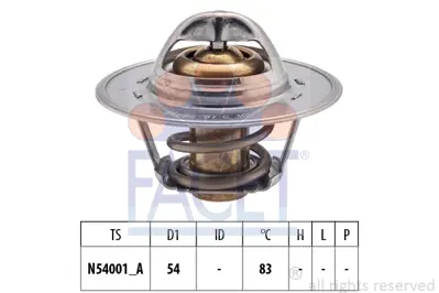 FACET 7.8678S Termostat 32121110F