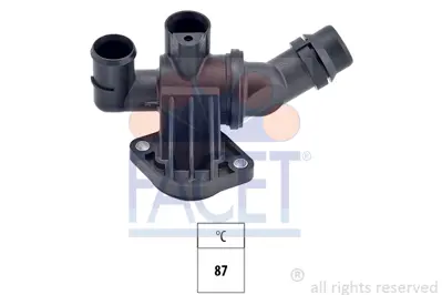 FACET 7.8680 Termostat 87° Termostat Govdesı Golf V Jetta Iıı 2.0  6F121111F