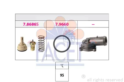 FACET 7.8686K Termostat 3C121110G