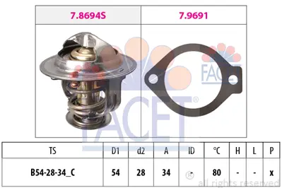 FACET 7.8694 Termostat 96440407