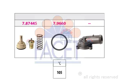 FACET 7.8744K Termostat 3C121110P