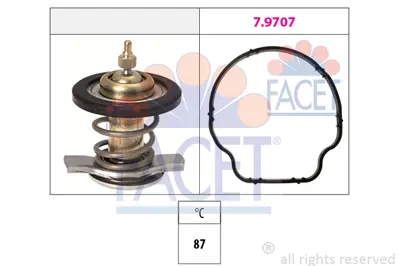 FACET 7.8805 Termostat 87 °c (Om642) W204 07>14 S204 07>14 C219 05>10 W211 05>08 W221 05>13 Sprınter 06> A6422002815