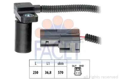 FACET 9.0233 Otomatık Sanzıman Devır Sensoru Fabıa 00>08 Polo 95>08 Arosa 97>04 Cordoba 03>09 Ibıza 02>10 1927321A