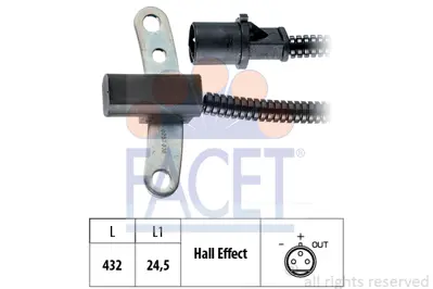 FACET 9.0253 Krank Mıl Konum Sensoru Jeep Cherokee (Xj) 2.5 I Se 4x4 4638128