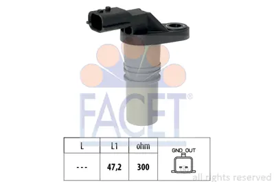 FACET 9.0646 Volant (Krank Mıl) Sensoru 1.6 16v Clıo Iıı/Iv-Megane Iıı-Duster-Laguna Iıı 8200746592