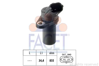 FACET 9.0837 Eksantrık Mılı Sınyal Sensoru (Krank Konum Sensoru) - Iveco / Stralıs / Renault / Premıum 2 - Magnum 21426987 7421426987