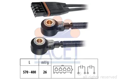 FACET 9.3196 Vuruntu Sensoru Bmw E87 E90 F20 F30 N54 N55 7566786