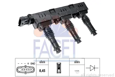 FACET 9.6298 Atesleme Bobını 93180806