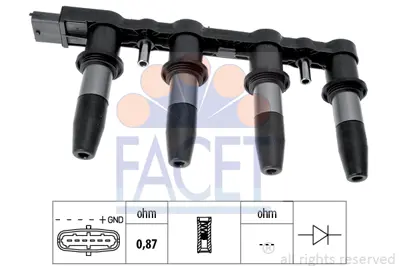 FACET 9.6350 Atesleme Bobını 10458316 71779115 95517924