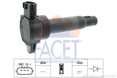 FACET 9.6403 Atesleme Bobını Smart Fortwo Coupe (451) 07> Fortwo Cabrio (451) 07> 1832A028