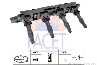 FACET 9.6408 Atesleme Bobını 9119567