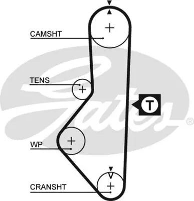 GATES 5086 Trıger Kayısı (109x220) Mazda 626 2.0 8v (85 87) E2000 2.0 8v (83 88) Ct586 FE09122059A