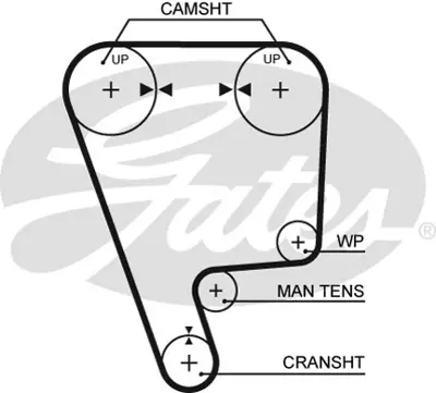 GATES 5211 Triger Kayışı 133x240 Honda Accord 2.0 16v 87-98 Prelude 2.0 16v 85-87 Ct556 14400PH3004