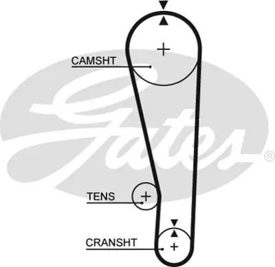 GATES 5268 Trıger Kayısı (095x190) Suzukı Vıtara 1.6 8v (88 98) Santana Vıtara 1.6 8v (91 04) Ct808 1276185C00