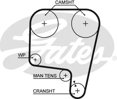 GATES 5340 Triger Kayışı 134x254 Alfa Romeo Lancıa Fıat Croma 2.5 12v 93-96 Ct819 60807898