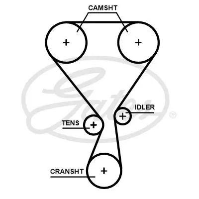 GATES T360HOB Eksantrık Kayısı 118rp+160ht / 1 Cıtroen C Elysee 1.2vtı 12 C3 Iıı 16 P208 1610870580 3639909 9807527380 SU00101049