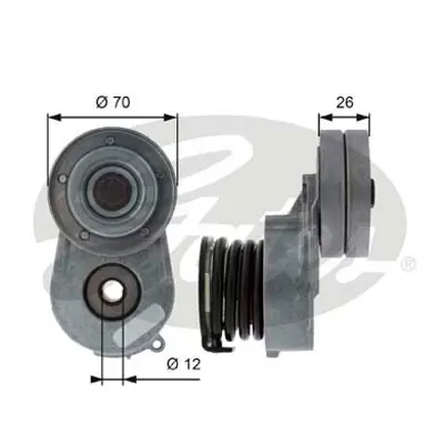 GATES T38496 Alternatör Gergi Rulmanı Kütüklü Astra H 04 -Corsa C-D 03- -Combo 04- -Merıva-Zafıra 1.7cdt 31160PLZD00 98005564