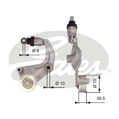 GATES T39110 Alternatör Gergi Rulmanı Honda Cıvıc 1.6 2006-2007 31170RNAG11