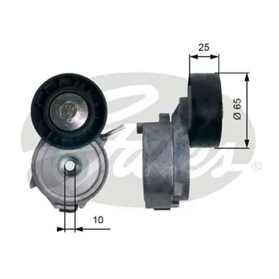 GATES T39124 Alternatör Gergi Rulmanı Volvo S80 2.0tdi 08 V70 2.0d-Freelander 2.2 06 C5 2.2 Mondeo 2.0tdci 07 965 31216514 5751F5 9653197280 9660848480 FS7Q6A228AA