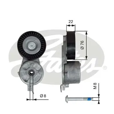 GATES T39141 V Kayıs Gergı Rulmanı 8G9Q6A228AA