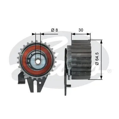 GATES T43239 T43239 Powergrıp Tensıoner 55211749