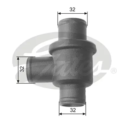 GATES TH15587 Thermostat Lada Tavrıa 1.3 1989-2007 TC103130601004