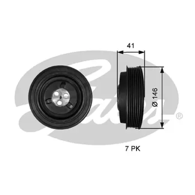 GATES TVD1134 Krank Kasnagı BK3Q6B319CB