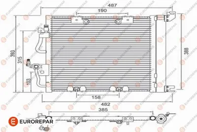 EUROREPAR 1610160680 E:A/C Condens 93178961