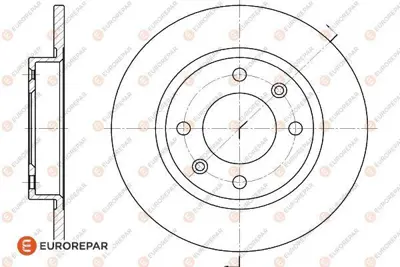 EUROREPAR 1618861580 Erp Fren Dısk Tk E169138