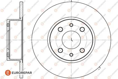 EUROREPAR 1618874480 Fren Dıskı Arka 82434070
