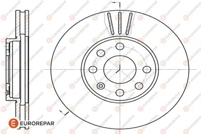 EUROREPAR 1618885080 E:2 Fr Br Dısc 9117677 95526647