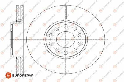 EUROREPAR 1642750180 Frendıskı 4B0615301B JZW615301B