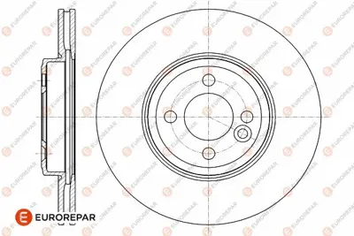 EUROREPAR 1642761180 Fren Dıskı Ön 34116858652