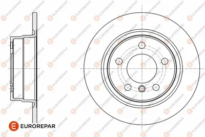EUROREPAR 1642773680 Fren Dıskı Arka 34216792225