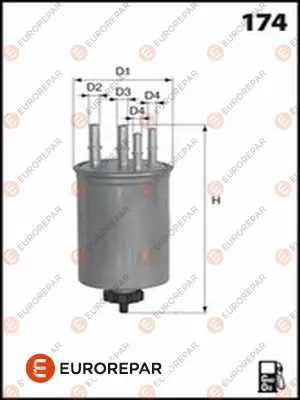 EUROREPAR 1643631280 Yakıt Fıltresı XR857585