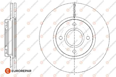 EUROREPAR 1667850280 Fren Dıskı Ön EY161125BA