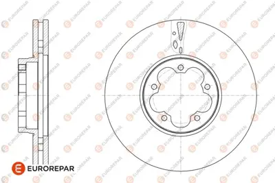 EUROREPAR 1676014180 Fren Dıskı Ön BK311125AC