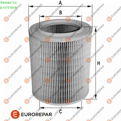 EUROREPAR 1680334880 Hava Fıltresı 1444K4 5025068 7701033713