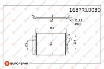 EUROREPAR 1682210080 Klıma Radyatörü 976061Y001