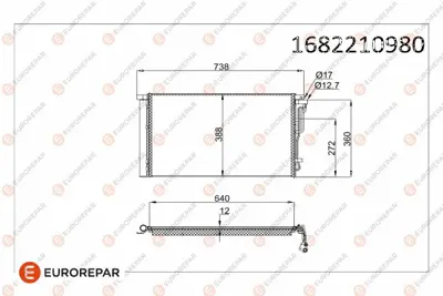 EUROREPAR 1682210980 Klıma Radyatörü 97606F2000