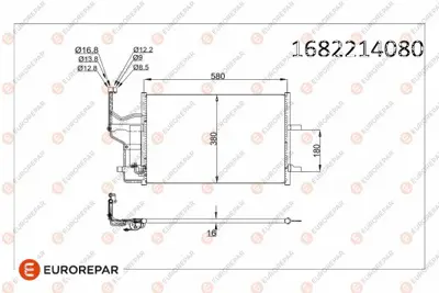 EUROREPAR 1682214080 Radyator BPYK6148ZA