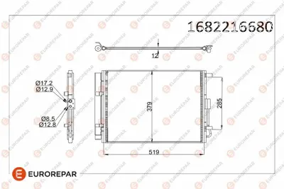 EUROREPAR 1682216680 Radyator 97606A7601