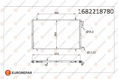 EUROREPAR 1682218780 Radyator 6455Y0