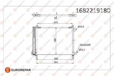 EUROREPAR 1682219180 Radyator 921101HC1B