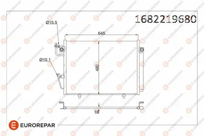 EUROREPAR 1682219680 Radyator 7812A210