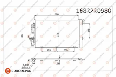 EUROREPAR 1682220980 E:Klim Kondens 93178958