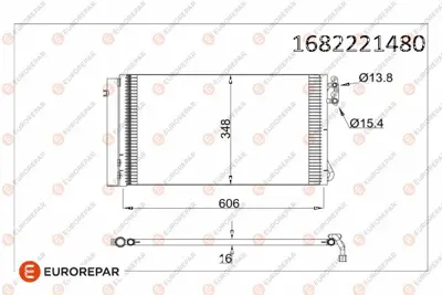 EUROREPAR 1682221480 Radyator 9229021