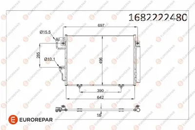 EUROREPAR 1682222480 Radyator 7812A156