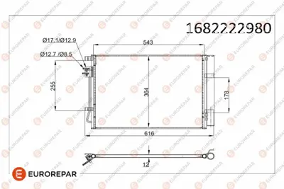 EUROREPAR 1682222980 Radyator 976060U000AS